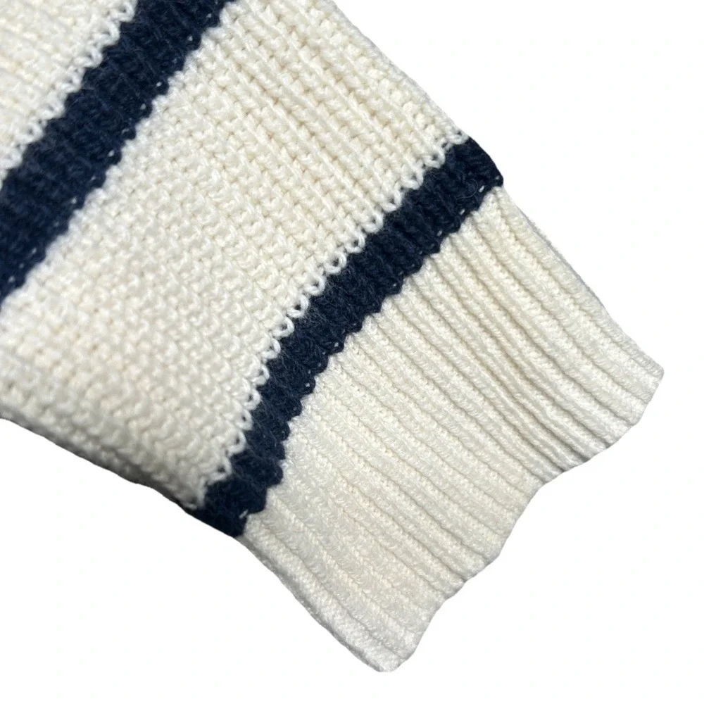Madewell Thompson Pocket Pullover Sweater Nautical Stripe Size Small Retail: $75